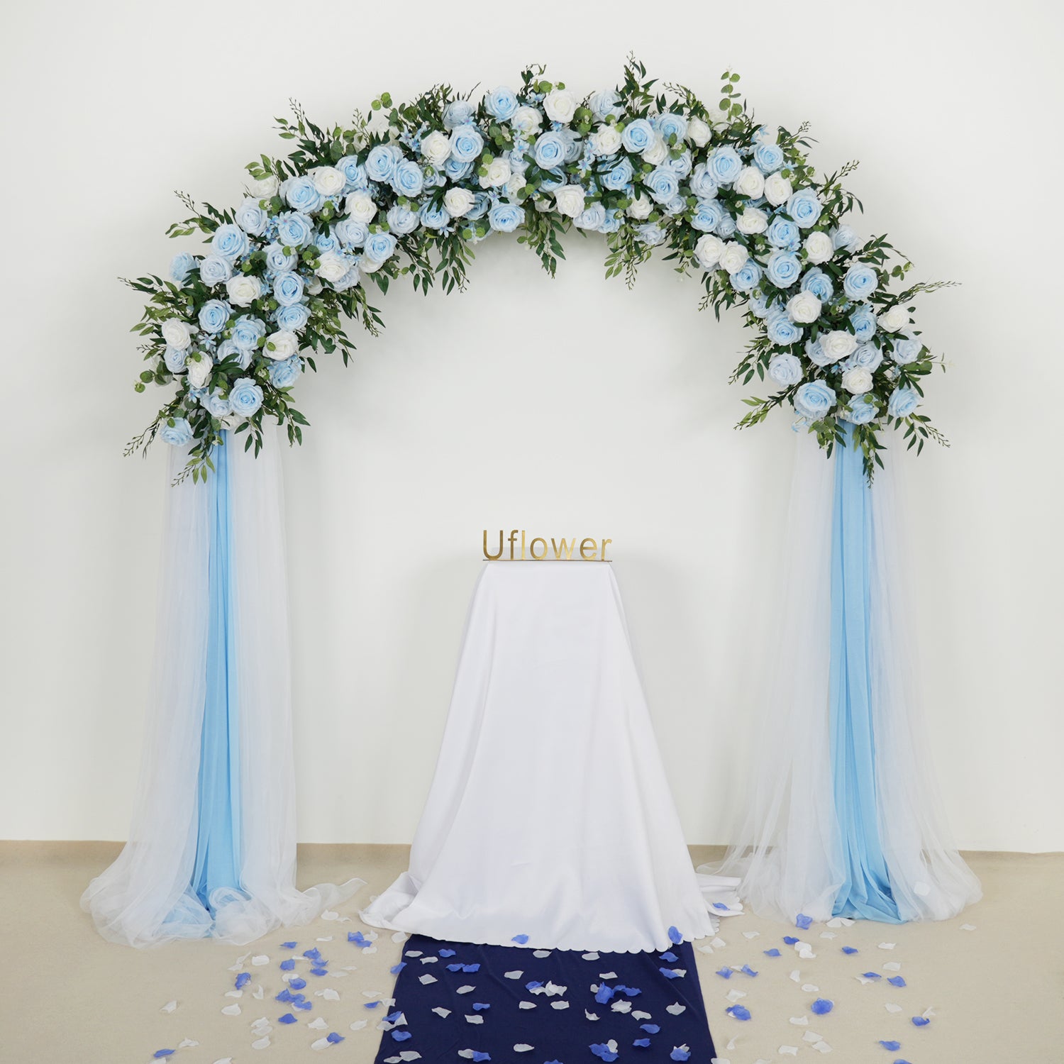Rose Backdrop Arch Flower Row Wedding Decor Figure 1